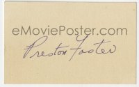 4t354 PRESTON FOSTER signed 2x4 cut album page 1930s can be framed & displayed with repro still!