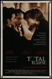 4t048 TOTAL ECLIPSE signed 1sh 1995 by Agnieszka Holland, Leonardo DiCaprio & Christopher Hampton!