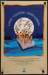 4t068 LOVE! VALOUR! COMPASSION! signed stage play WC 1994 by Nathan Lane & SIX other cast members!