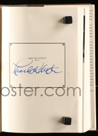 4t212 CHARLTON HESTON signed bookplate in hardcover book 1995 his autobiography In the Arena!
