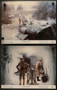 4w866 EMPIRE STRIKES BACK 2 color 11x14 stills 1980 George Lucas classic, Hamill, Dagobah & Hoth!