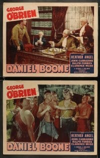 4w855 DANIEL BOONE 2 LCs 1936 George O'Brien, Ralph Forbes, Native American Indians!