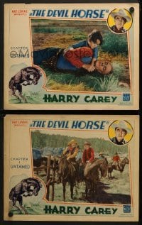 4w858 DEVIL HORSE 2 chapter 1 LCs 1932 Harry Carey & Apache, The King of Wild Horses, Untamed!