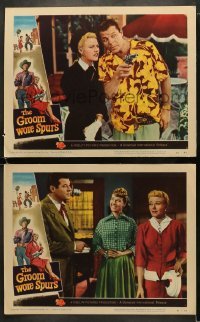 4w878 GROOM WORE SPURS 2 LCs 1951 lady lawyer Ginger Rogers & Hollywood cowboy Jack Carson, Davis!