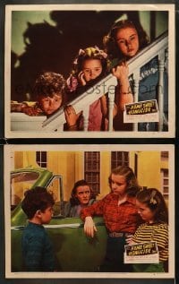 4w891 HOME SWEET HOMICIDE 2 LCs 1946 Peggy Ann Garner, Lynn Bari, Dean Stockwell!