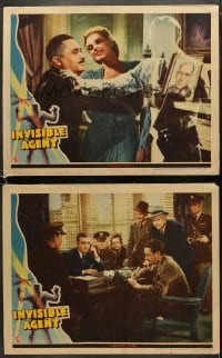 4w900 INVISIBLE AGENT 2 LCs 1942 loosely based on H.G. Wells, cool special effects image!