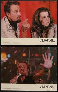 4w047 ALL THAT JAZZ 8 int'l color 11x14 stills 1979 Roy Scheider & Ann Reinking star in Bob Fosse musical!