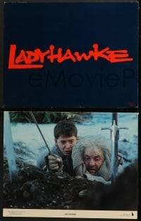 4w268 LADYHAWKE 8 color 10x14 to 11x14 stills 1985 Pfeiffer & Hauer, young Matthew Broderick!