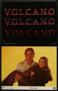 4w028 VOLCANO 9 color 11x14 stills 1997 Tommy Lee Jones, Anne Heche, Cheadle, the coast is toast!