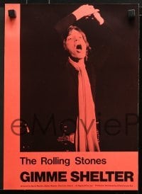 4w010 GIMME SHELTER 12 English LCs 1971 Rolling Stones out of control rock & roll concert!