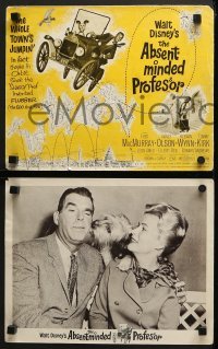 4w035 ABSENT-MINDED PROFESSOR 8 LCs 1961 Walt Disney, Flubber, Fred MacMurray in title role