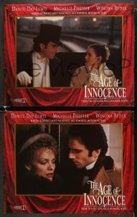4w039 AGE OF INNOCENCE 8 LCs 1993 Martin Scorsese, Daniel Day-Lewis, Winona Ryder