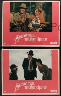 4w051 ANOTHER MAN ANOTHER CHANCE 8 LCs 1977 Claude Lelouch, James Caan, Genevieve Bujold!