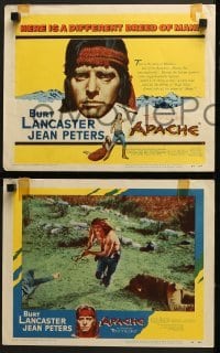 4w052 APACHE 8 LCs 1954 Robert Aldrich, Native American Burt Lancaster, John McIntire!