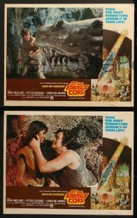 4w061 AT THE EARTH'S CORE 8 int'l LCs 1976 Edgar Rice Burroughs, Munro, Peter Cushing, Akimoto art!