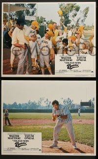 4w063 BAD NEWS BEARS 8 LCs 1976 Walter Matthau, Tatum O'Neal, Little League baseball!