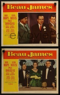 4w069 BEAU JAMES 8 LCs 1957 great images of Bob Hope as New York City Mayor Jimmy Walker!