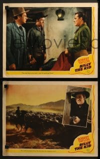 4w674 BILLY THE KID 4 LCs 1941 Robert Taylor as most notorious outlaw in the West!