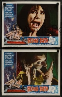 4w743 BLOOD BATH 3 LCs 1966 AIP horror, shock by shock you will feel the chilling terror!