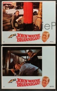 4w085 BRANNIGAN 8 LCs 1975 Douglas Hickox, fighting John Wayne in England, Geeson, Attenborough!