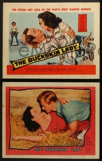 4w089 BUCKSKIN LADY 8 LCs 1957 the pistol-hot saga of the West's most wanted woman!