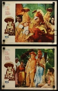 4w677 CALL ME BWANA 4 LCs 1963 big game hunter Bob Hope in jungle with African natives!