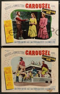 4w748 CAROUSEL 3 LCs 1956 Gordon MacRae & Shirley Jones in Rodgers & Hammerstein musical!