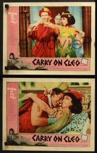 4w106 CARRY ON CLEO 8 LCs 1965 English comedy on the Nile, sexy Amanda Barrie in title role!