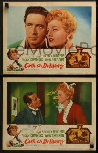 4w111 CASH ON DELIVERY 8 LCs 1956 Shelley Winters, Peggy Cummins, John Gregson, English!