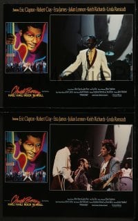 4w118 CHUCK BERRY HAIL! HAIL! ROCK 'N' ROLL 8 LCs 1987 Chuck Berry, Keith Richards, concert images!