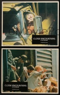4w682 CLOSE ENCOUNTERS OF THE THIRD KIND 4 LCs 1977 Steven Spielberg sci-fi classic, Dreyfuss!