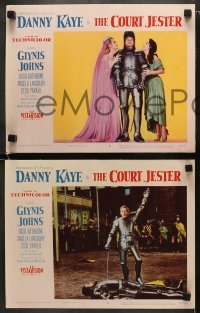 4w686 COURT JESTER 4 LCs 1955 classic wacky Danny Kaye, Glynis Johns, Basil Rathbone!