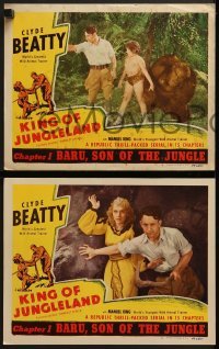 4w687 DARKEST AFRICA 4 chapter 1 LCs R1949 animal trainer Clyde Beatty, King of Jungleland!