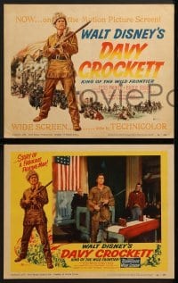 4w140 DAVY CROCKETT, KING OF THE WILD FRONTIER 8 LCs 1955 Disney, Parker in title role, complete!