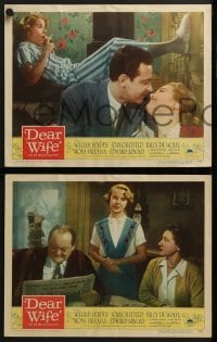4w142 DEAR WIFE 8 LCs 1950 William Holden, Joan Caulfield, Edward Arnold, the howl of your life!