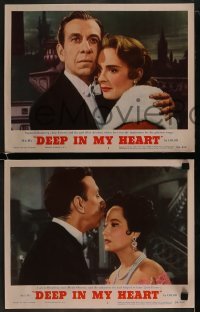 4w753 DEEP IN MY HEART 3 LCs 1954 great images of Jose Ferrer, sexiest Merle Oberon!