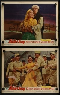 4w145 DESERT SONG 8 LCs 1953 great images of sexy Kathryn Grayson, Raymond Massey!