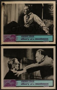 4w690 DIARY OF A MADMAN 4 LCs 1963 cool images of Vincent Price & Nancy Kovack!