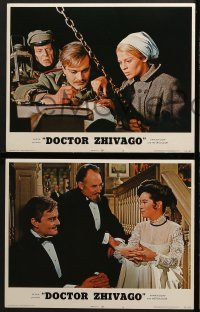 4w691 DOCTOR ZHIVAGO 4 LCs R1972 images of Omar Sharif, Julie Christie, David Lean English epic!