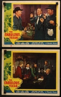 4w756 FABULOUS TEXAN 3 LCs 1948 Wild Bill Elliott, John Carroll, Catherine McLeod, western action!