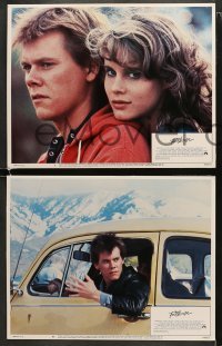 4w182 FOOTLOOSE 8 LCs 1984 Lori Singer, Dianne Wiest, Kevin Bacon shows hicks how to dance!
