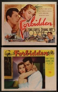 4w183 FORBIDDEN 8 LCs 1954 only Joanne Dru could give Tony Curtis the kind of love he needed!