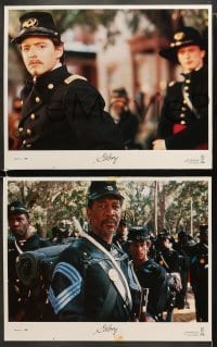 4w198 GLORY 8 LCs 1989 Morgan Freeman, Matthew Broderick, Denzel Washington, Civil War!