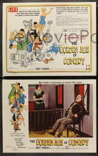 4w201 GOLDEN AGE OF COMEDY 8 LCs 1958 Laurel & Hardy, Harry Langdon, winner of 2 Academy Awards!