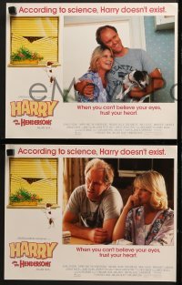 4w206 HARRY & THE HENDERSONS 8 LCs 1987 Bigfoot lives with John Lithgow, Melinda Dillon & Don Ameche