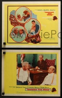 4w232 INHERIT THE WIND 8 LCs 1960 Spencer Tracy as Darrow, Fredric March, Scopes trial!