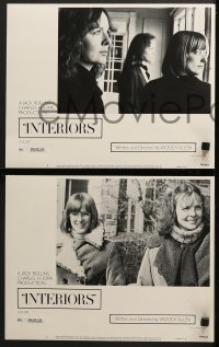 4w235 INTERIORS 8 LCs 1978 Diane Keaton, Mary Beth Hurt, E.G. Marshall, directed by Woody Allen!