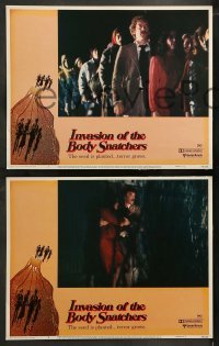 4w776 INVASION OF THE BODY SNATCHERS 3 LCs 1978 Donald Sutherland, classic sci-fi remake!