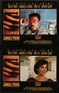 4w249 JUNGLE FEVER 8 LCs 1990 Spike Lee, Wesley Snipes, Annabella Sciorra, interracial romance!