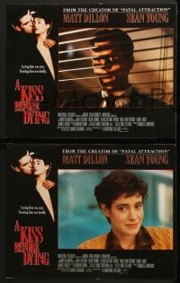 4w264 KISS BEFORE DYING 8 LCs 1991 cool images of Matt Dillon & sexy Sean Young!